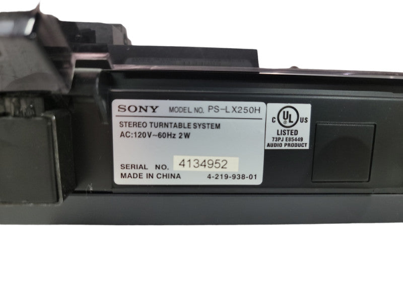 Sony PS-LX250H Automatic Stereo Turntable  Audio-Technica Stylus| see picture