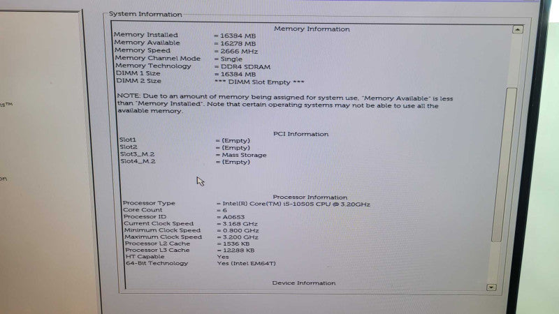 Dell OptiPlex 3080 - Core i5-10505 | 16GB RAM | 512GB NVME %