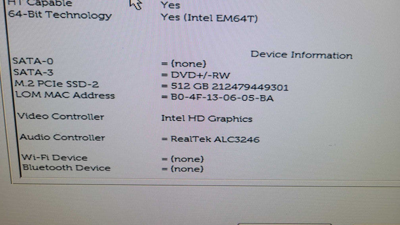 Dell OptiPlex 3080 - Core i5-10505 | 16GB RAM | 512GB NVME %