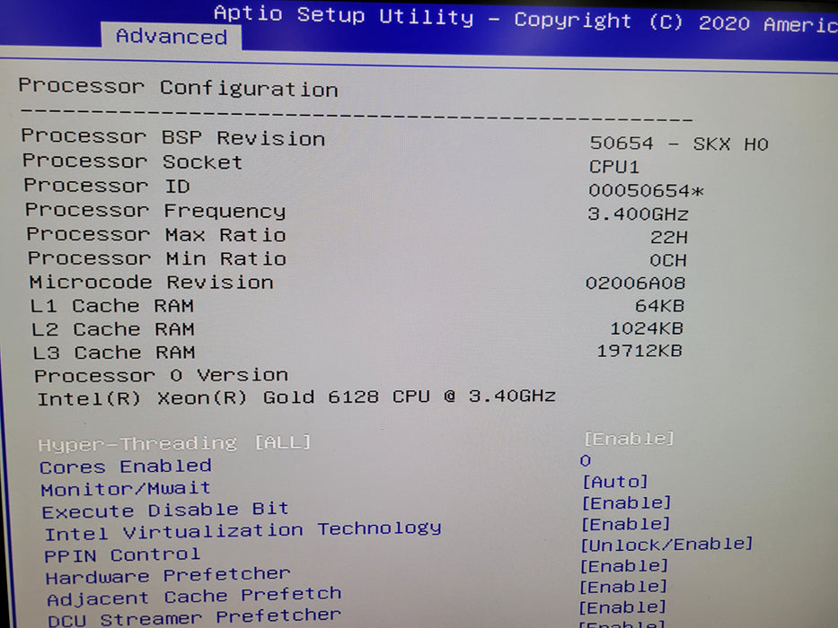 Intel Xeon Gold 6128 Supermicro X11SPi-TF + I/O Plate