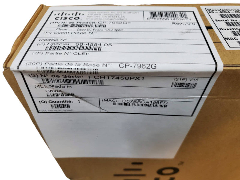 Cisco CP-7962G VoIP Business Telephone @