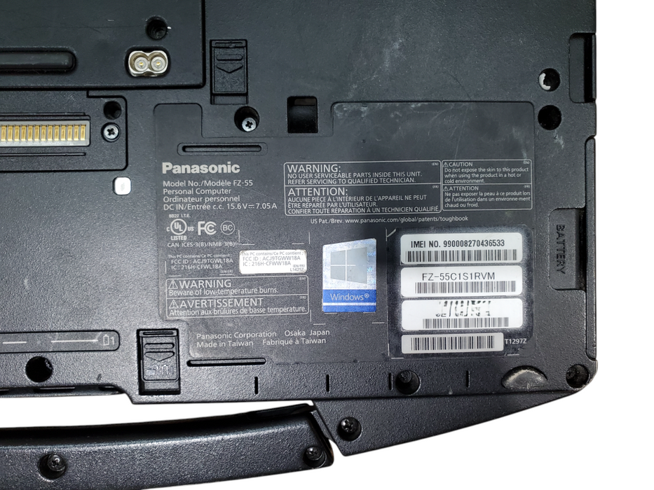 Panasonic Toughbook FZ-55 Touch Intel Core i5-8365U, 16GB, 256GB NVMe 2320HRs