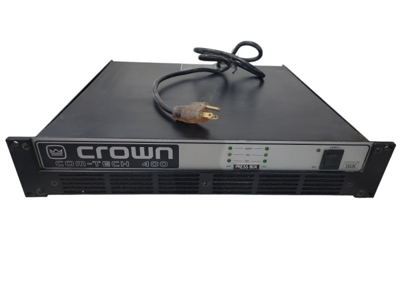 Vintage Crown Com-Tech 400 Two-Channel Power Amplifier