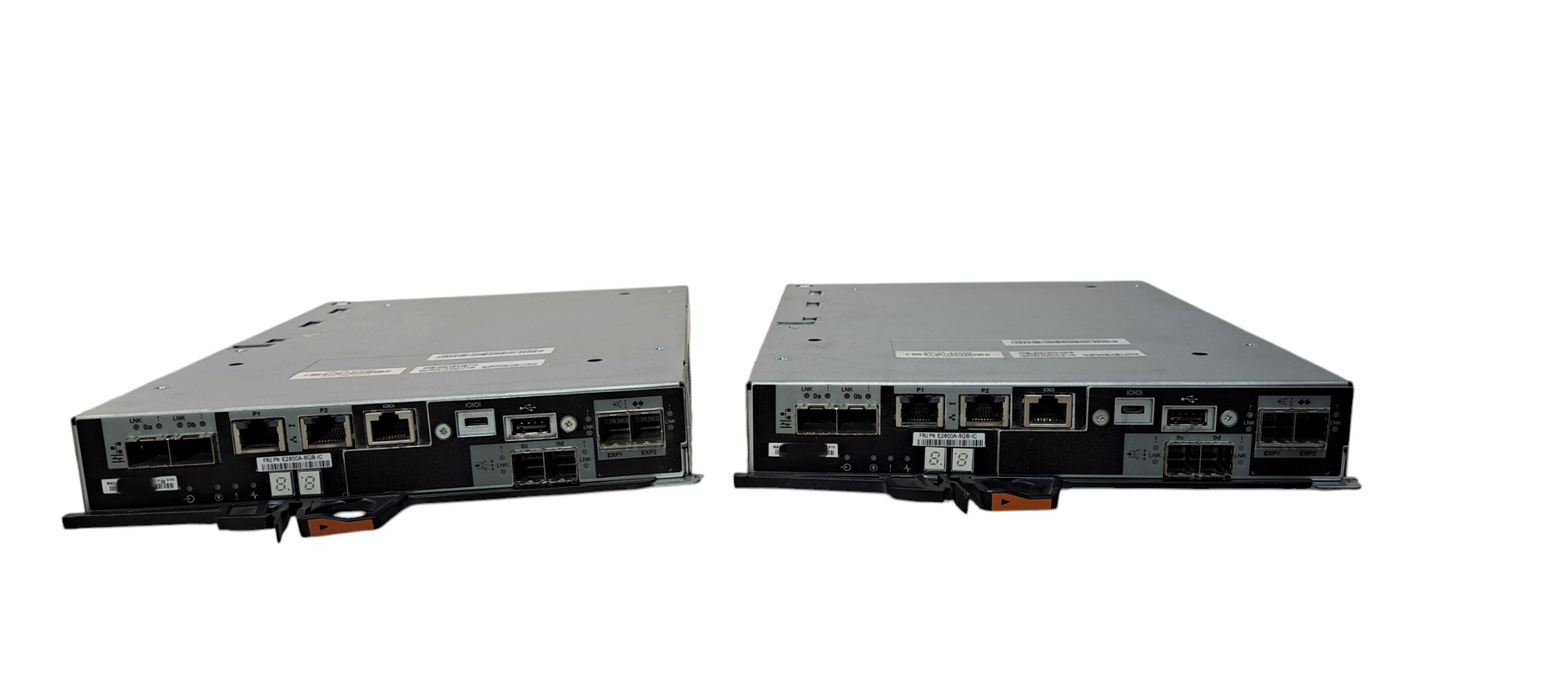 2x Lenovo / (NetApp Compatible)   E2800A-8GB-IC  Controllers