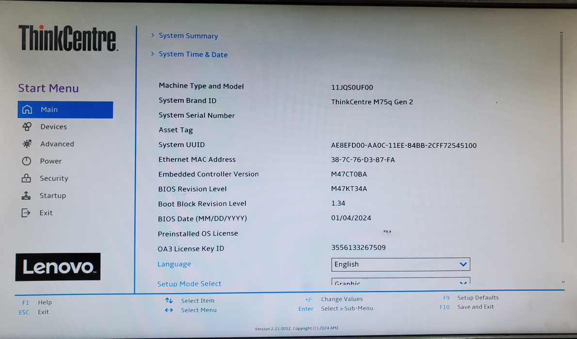 ThinkCentre M75q Gen 2 Ryzen 5 Pro 5650GE, 16GB DDR4, 256GB NVMe + PWR