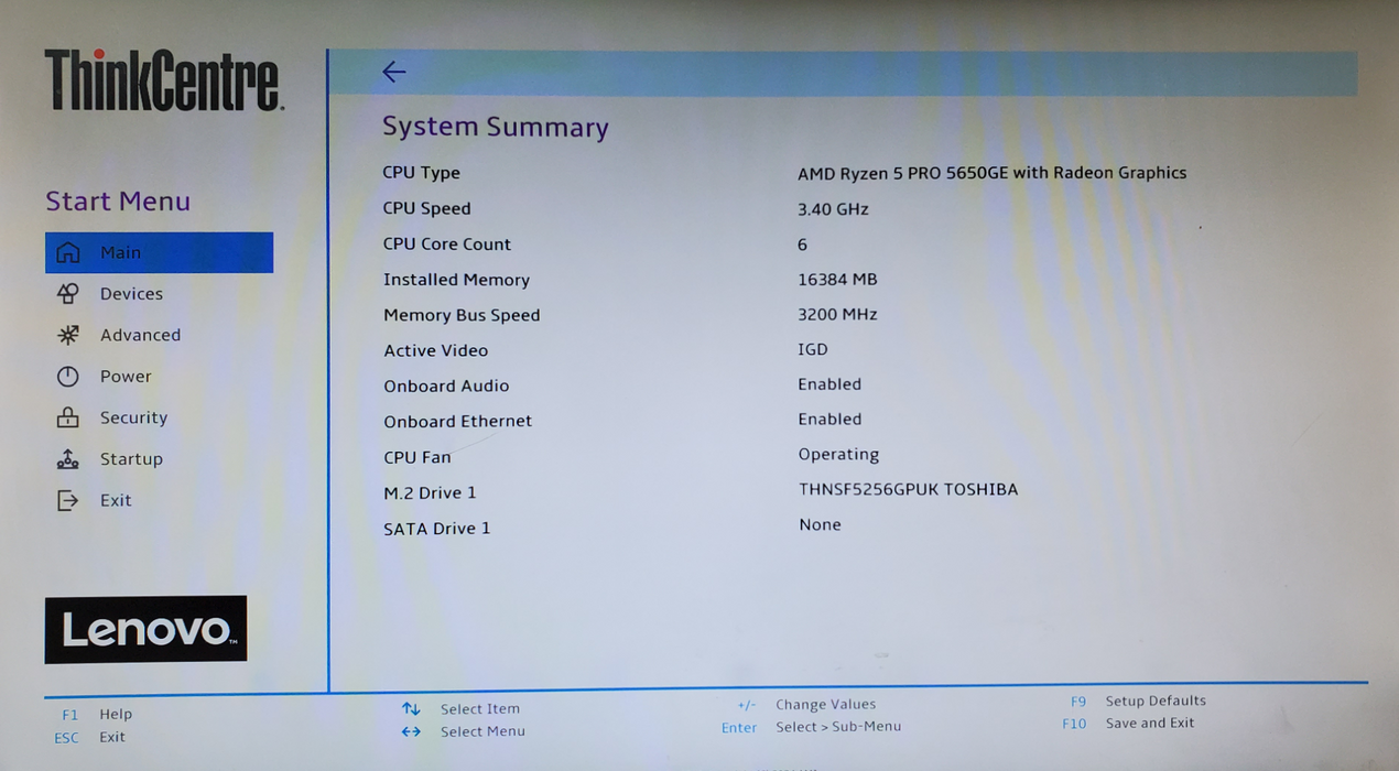 ThinkCentre M75q Gen 2 Ryzen 5 Pro 5650GE, 16GB DDR4, 256GB NVMe + PWR