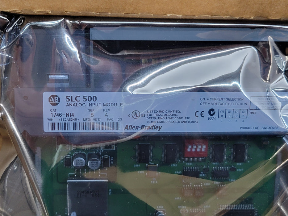 Allen Bradley 1746-NI4 /B SLC 500 4-Channel Analog Input Module (Sealed)