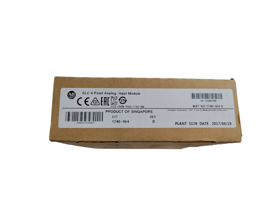 Allen Bradley 1746-NI4 /B SLC 500 4-Channel Analog Input Module (Sealed)