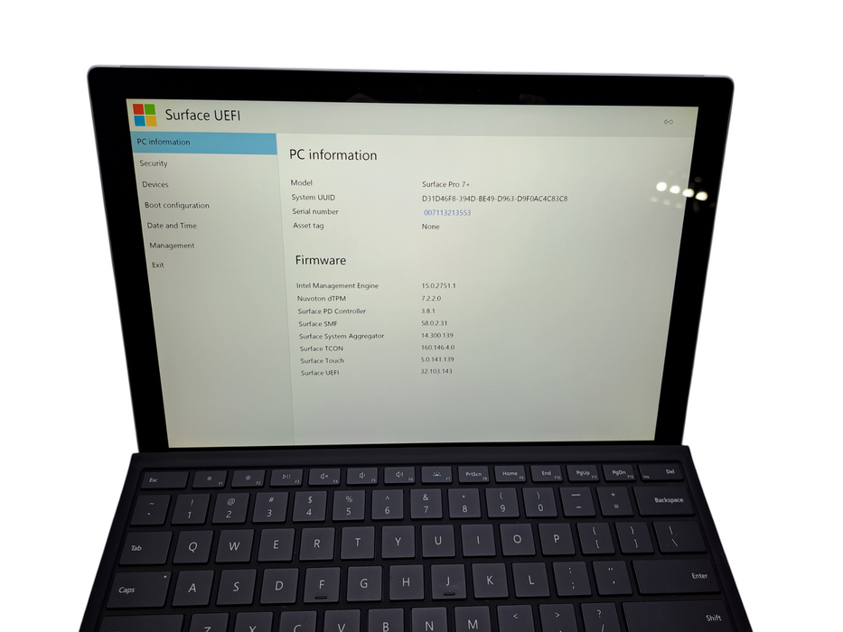 Microsoft Surface Pro 7+ | Intel Core i7-1165G7, 16GB DDR4, 256GB