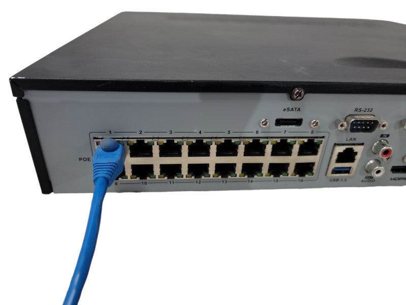 Hikvision 16 Channel PoE DS-7716NI-I4/16P | 12MP 4K NVR | W/ power cord