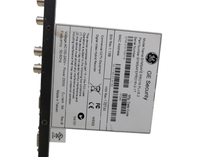 GE SECURITY SYMSAFE PRO 16 PLUS 2 | see pictures