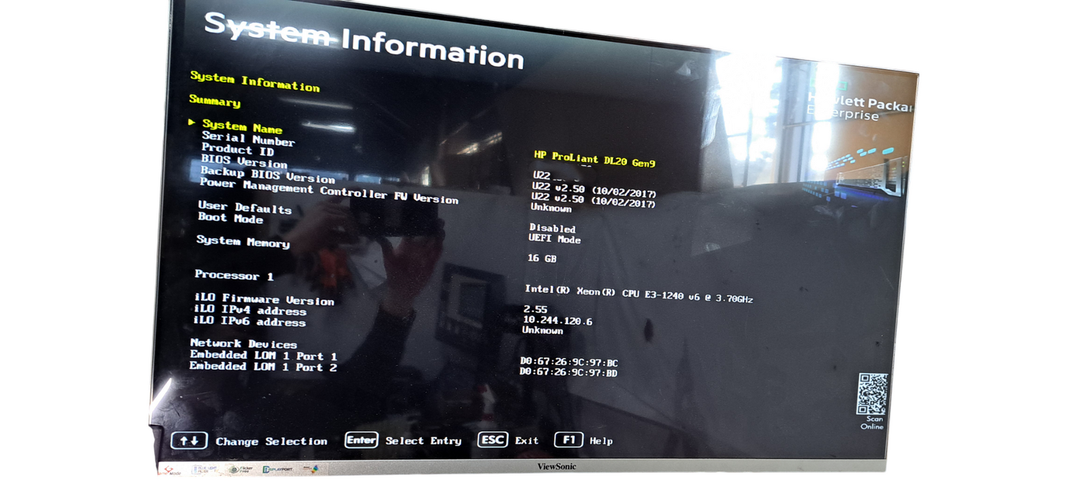 HP ProLiant DL20 Gen9 1U| E3-1240 v6| 16GB DDR4|B140i|H240