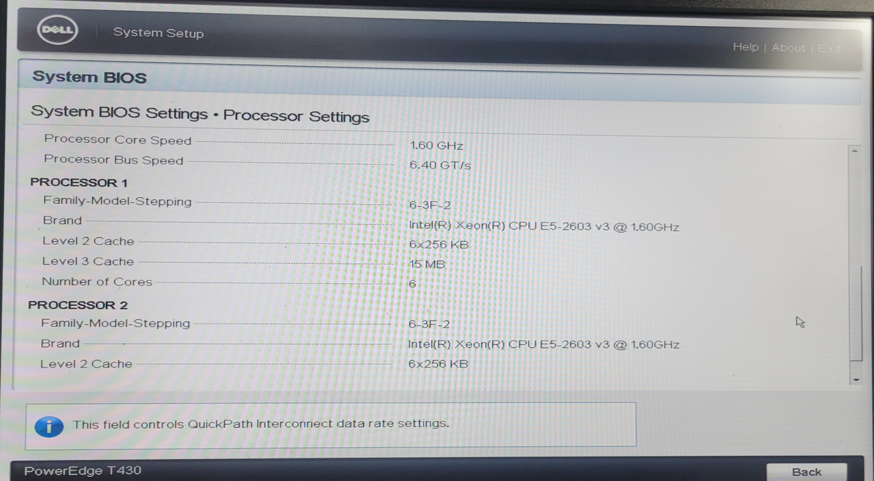 PowerEdge T430 2x Xeon E5-2603 v3 @1.60GHz 32GB DDR4 | NO HDD