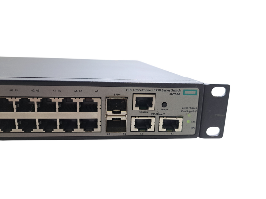 HPE JG963A 1950 48G SFP+ 2XGT POE+ Managed Switch