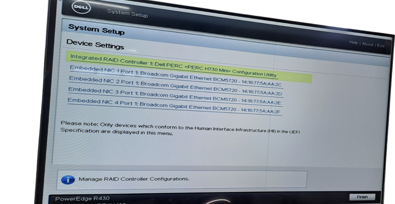 Dell PowerEdge R430 - Xeon E5-2630L v3 8GB DDR4 H730 Mini 1x550W PSU