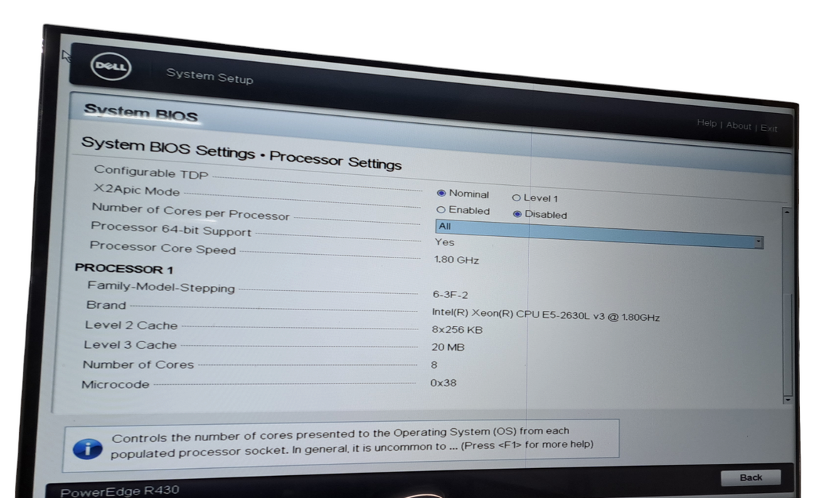 Dell PowerEdge R430 - Xeon E5-2630L v3 8GB DDR4 H730 Mini 1x550W PSU
