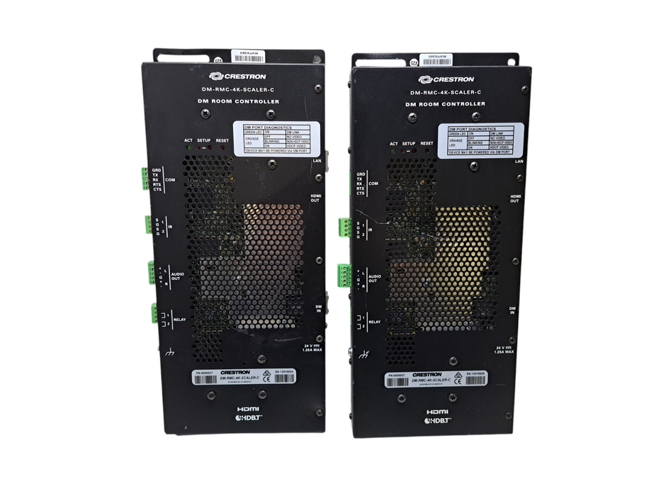 Lot of 2x Crestron DM-RMC-4K-SCALER-C DigitalMedia Receiver