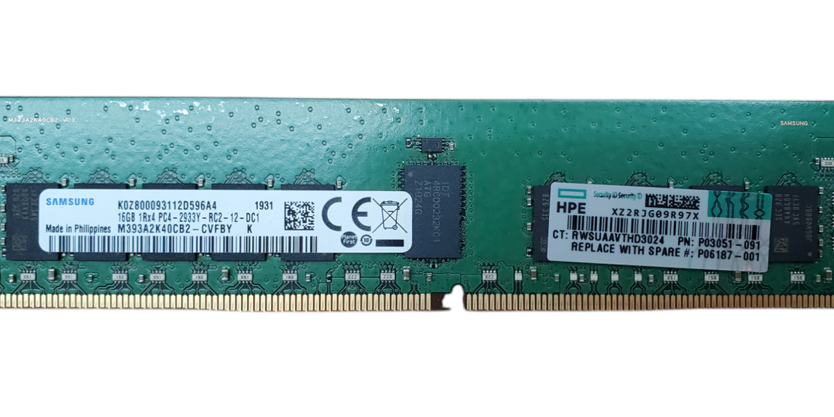 Samsung 16GB 1Rx4 PC4-2933Y-RC2-12-DC1 Server RAM | M393A2K40CB2