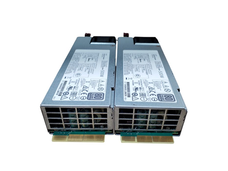 Lot 2x HP HSTNS-PL40-1 500W 80+ Platinum Server Power Supply
