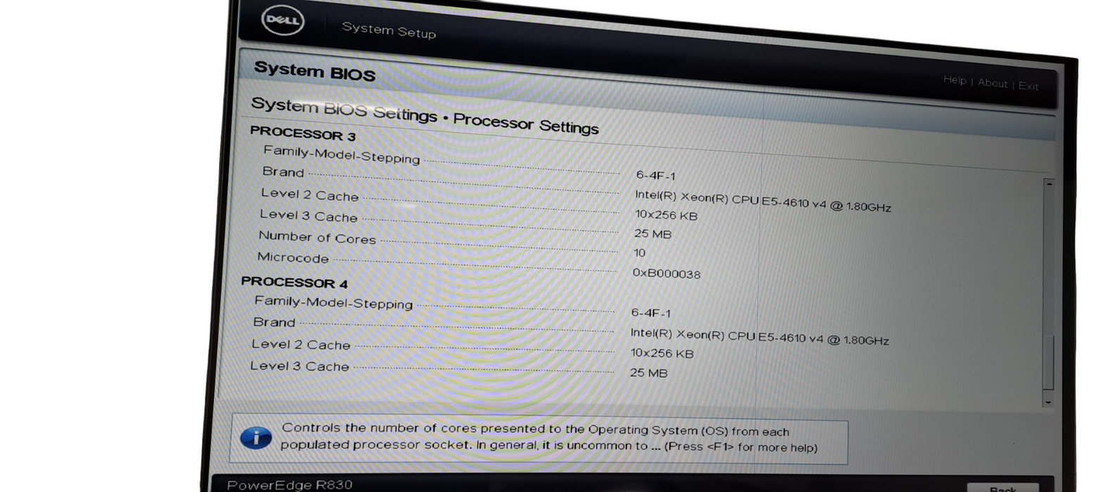 Dell PowerEdge R830 Quad Xeon E5-4610 v4 32GB RAM|H330|2x1100W