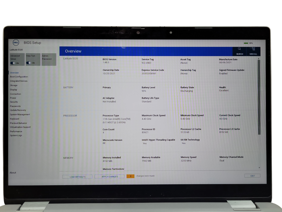 Dell Latitude 5320 TOUCH , i5-1145G7 2.60GHz, 8GB DDR4, 256GB NVMe READ
