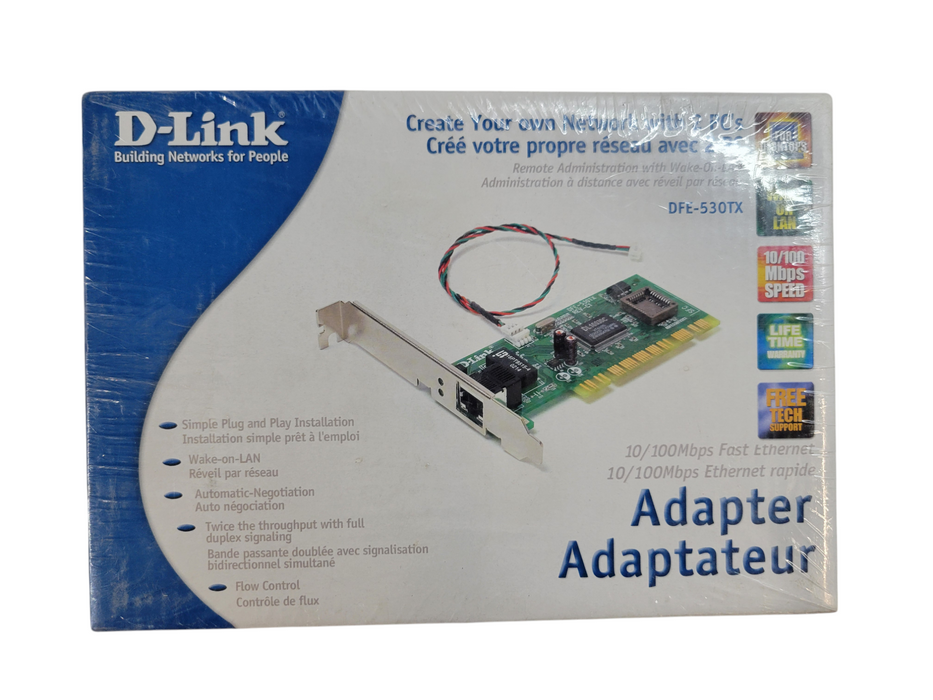 Vintage D-Link DFE-TX / Faster Ethernet PCI Adapter