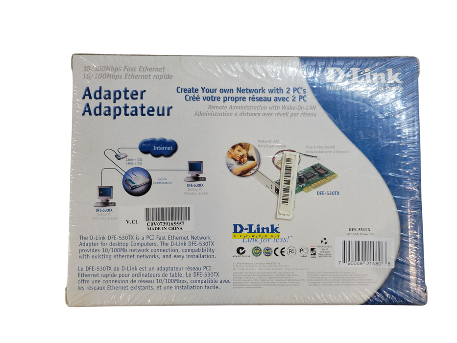 Vintage D-Link DFE-TX / Faster Ethernet PCI Adapter