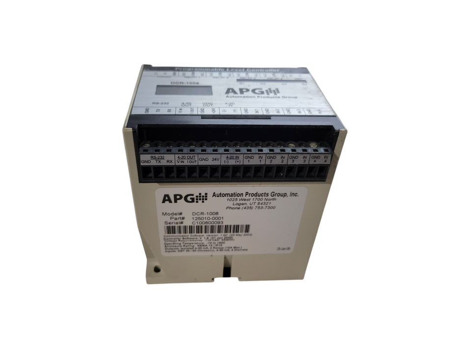 APG DCR-1008 / 125010-0001Programmable Level Controller