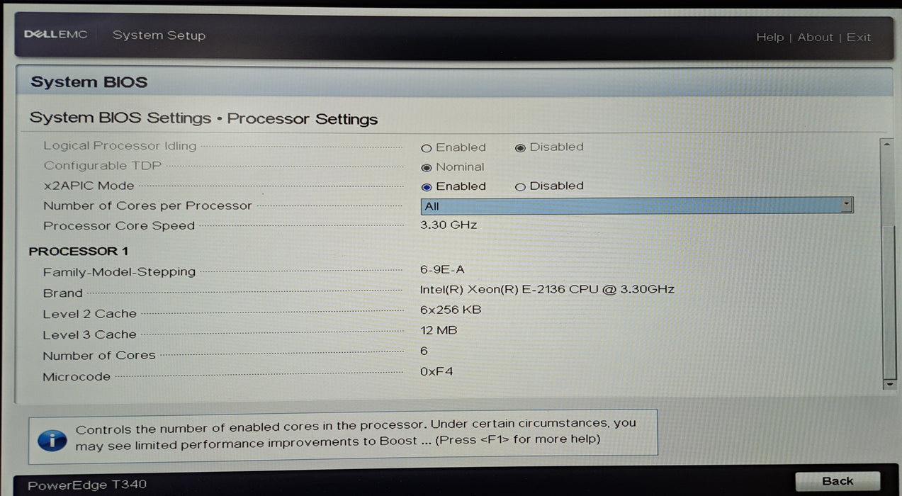 Dell PowerEdge T340 8x 3.5" | Xeon E-2136 @3.30GHz, 16GB DDR4, H730P
