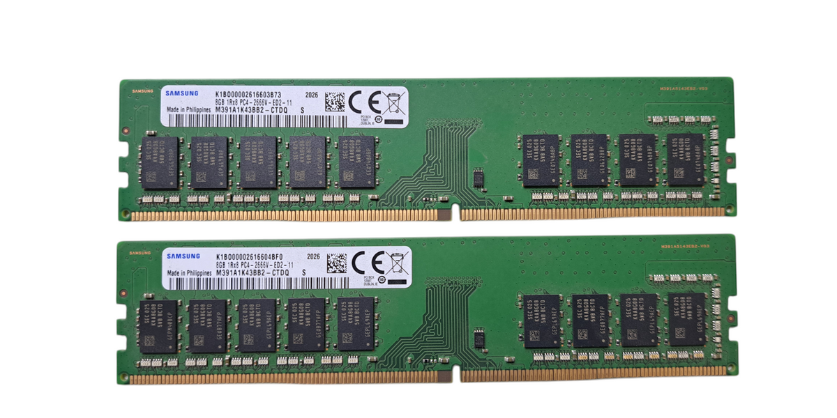 Samsung 16GB (2x8GB) 1Rx8 PC4-2666V-ED2-11 Server Memory RAM Samsung 16GB (2x8GB) 1Rx8 PC4-2666V-ED2-11 Server Memory RAM