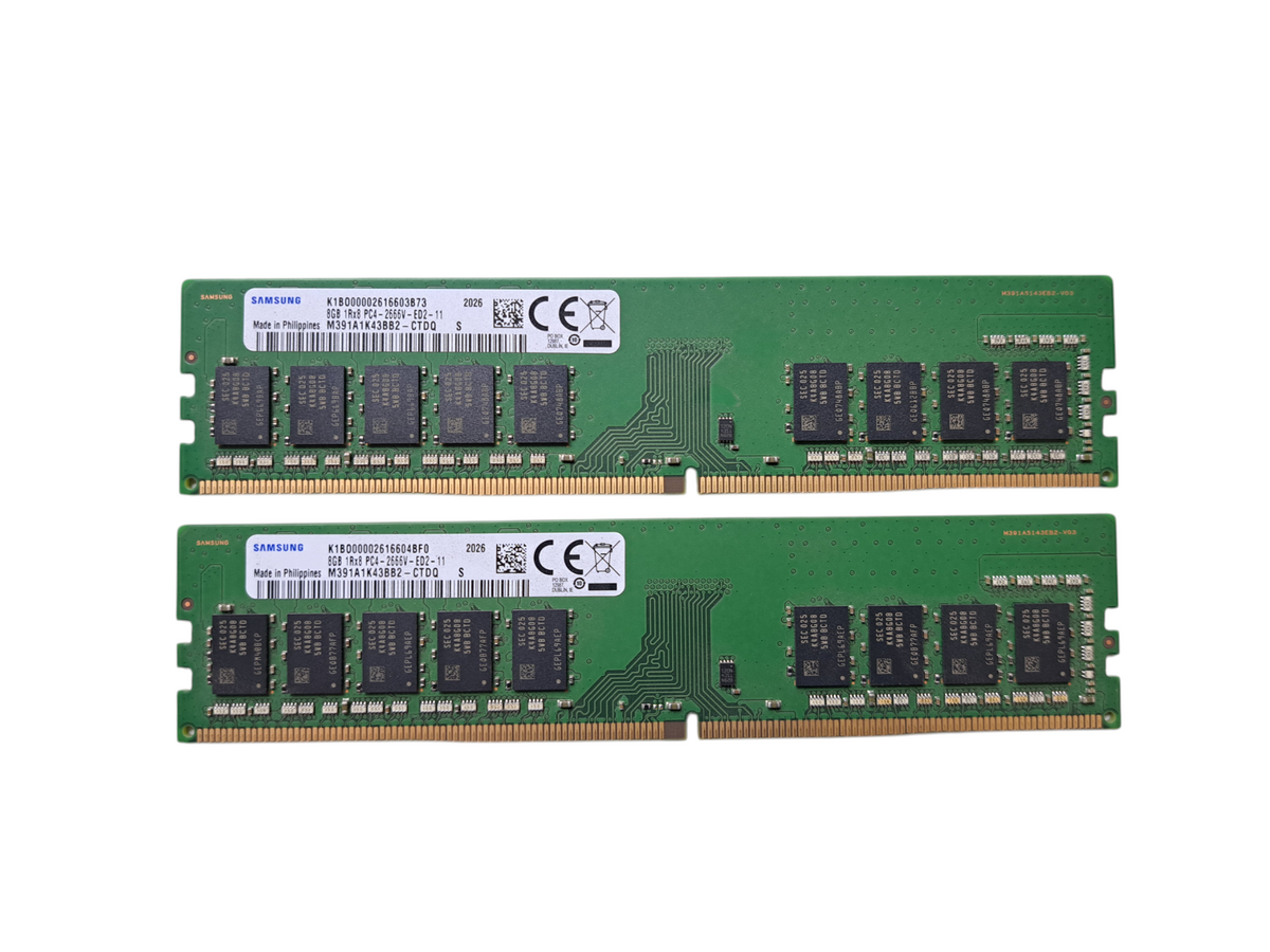 Samsung 16GB (2x8GB) 1Rx8 PC4-2666V-ED2-11 Server Memory RAM Samsung 16GB (2x8GB) 1Rx8 PC4-2666V-ED2-11 Server Memory RAM