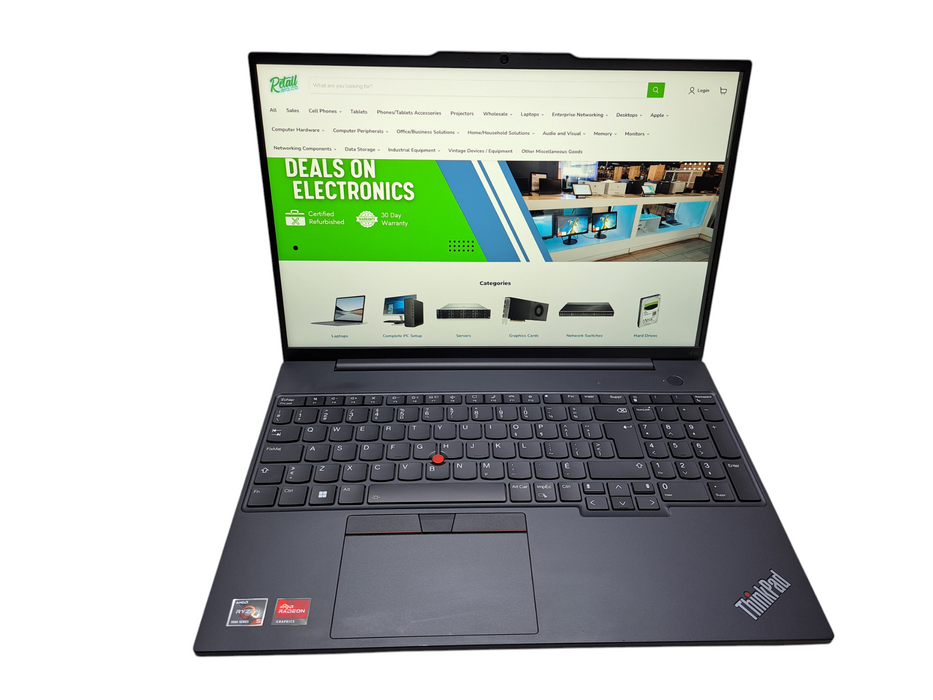 Lenovo ThinkPad E16 Gen 1 | AMD Ryzen 5 7530U, 16GB DDR4, 256GB NVMe