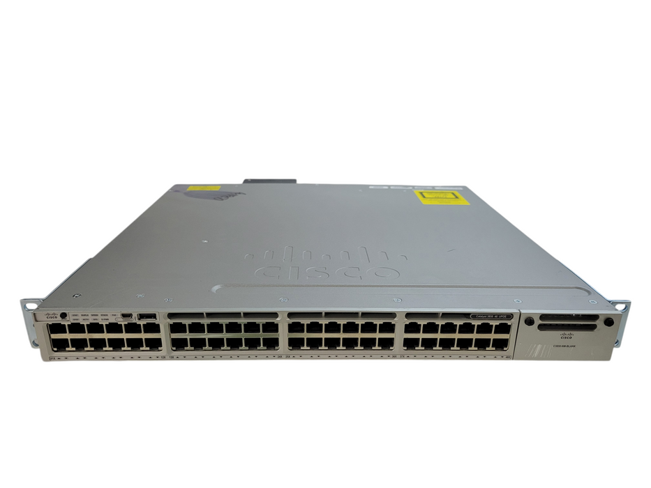 Cisco WS-C3850-48U-L V06 48-Port UPoE Gigabit Switch 1xPSU