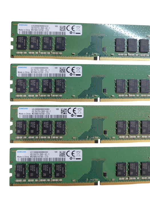 Lot of 7x - 4GB SAMSUNG 1Rx8 PC4-2666V-U (m378a5143tb2-ctd) Desktop RAM