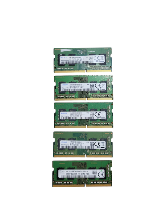 Lot of 5x - 4GB 1Rx16 PC4-2400T SODIMM