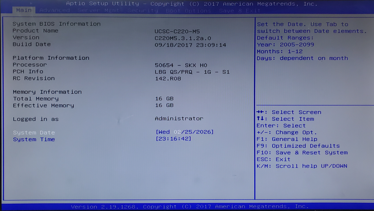 Cisco UCS C220 M5 - 2x Xeon Gold 6140, 16GB DD4, LSI MegaRAID - No HDD