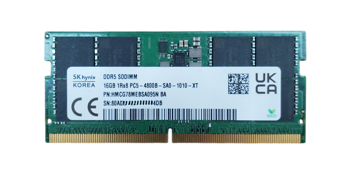 SK Hynix 16GB 1Rx8 PC5-4800B-SA0-1010-XT DDR5 SODIMM