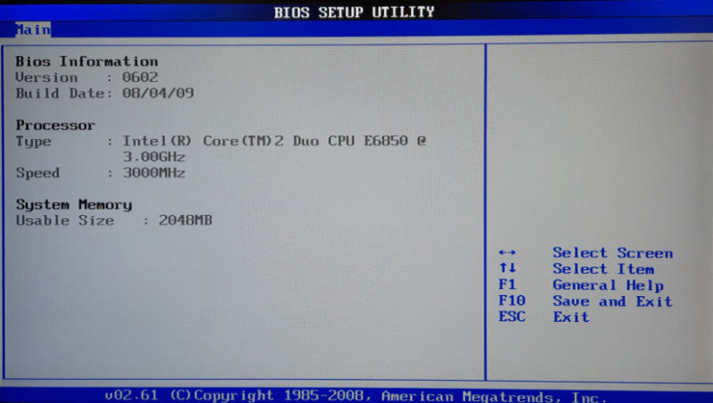 Intel Core 2 Duo E6850 @ 3.0GHz, e-Geforce 8600gt, 2GB RAM - Desktop - READ