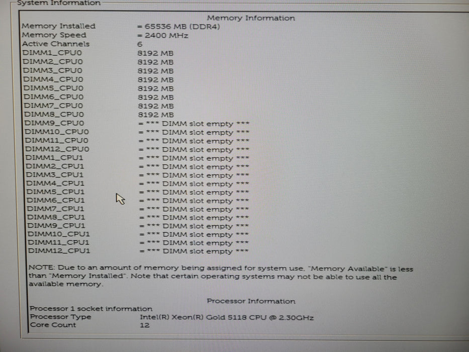 Dell Precision 7920 Intel Xeon Gold 5118 64GB DDR4 RAM QUADRO P600