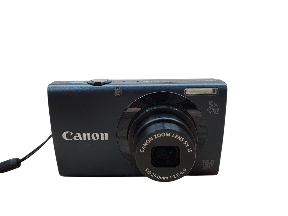 Canon PowerShot A3400 IS 16.0MP Digital Camera + Battery, Charger, and Case