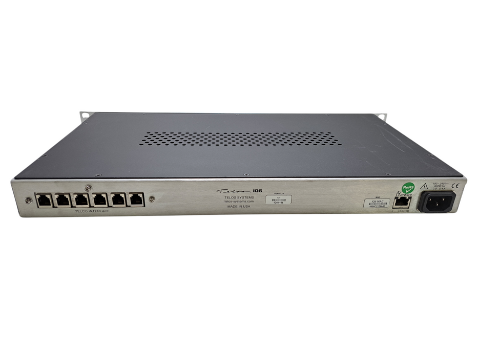 Telos Livewire iQ6 Six Line Broadcast Talkshow Phone System *READ*