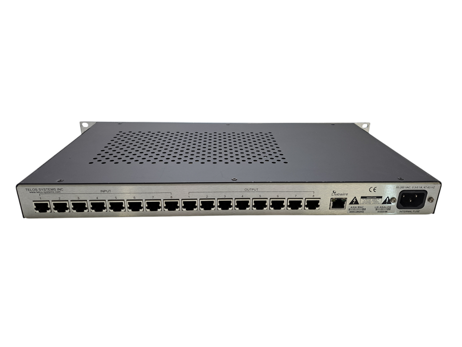 Telos Axia 8x8 Analog Audio Livewire Node *READ*