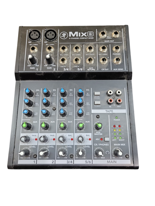 Mackie Mix Series Mix8 8-channel Mixer, Black