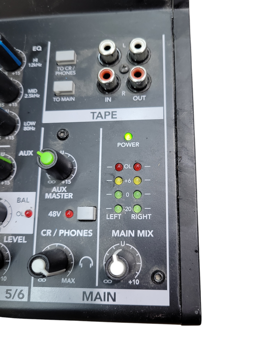 Mackie Mix Series Mix8 8-channel Mixer, Black