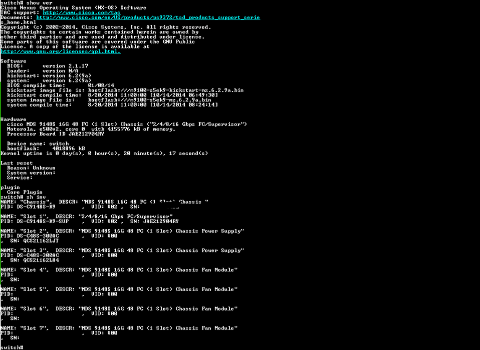 Cisco DS-C9148S-K9 | 48-Port 16G Fibre Channel Switch 12x ACTIVE w/ Dual AC