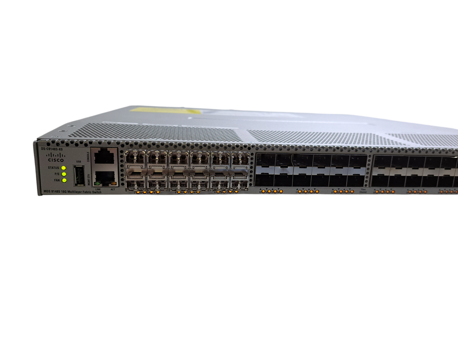 Cisco DS-C9148S-K9 | 48-Port 16G Fibre Channel Switch 12x ACTIVE w/ Dual AC