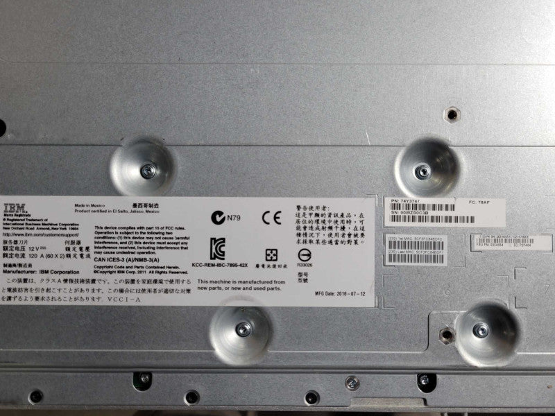 IBM 7895-42X P460 Server Blade with 4 CPUs Processors, 64GB RAM _