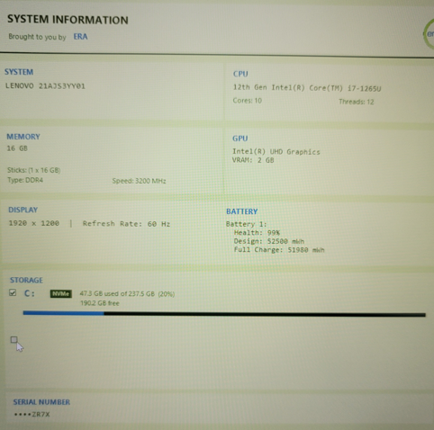 Lenovo T14 G3 Core i7-1265U 16GB DDR4 256GB NVMe Touch w/ LTE (READ)