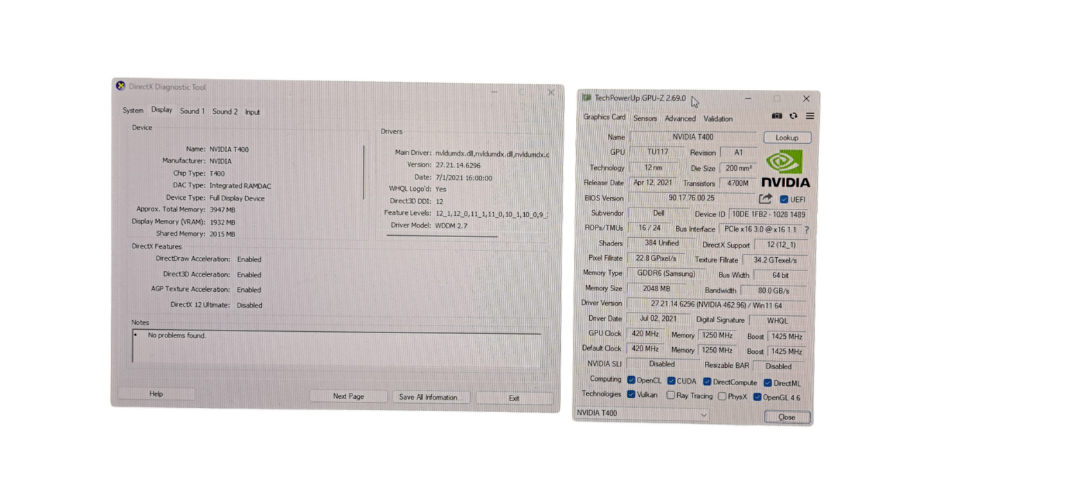 NVIDIA Quadro T400 2GB DDR6 Graphics Card