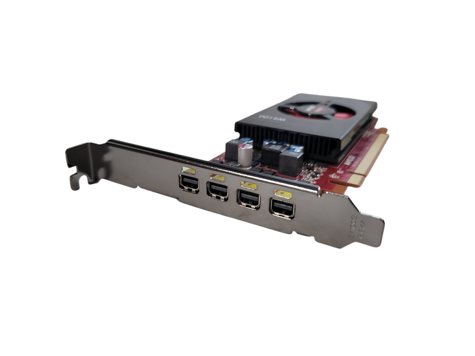 AMD FIREPRO W4100 4 x Mini Display Port 2GB GDDR5 High Profile